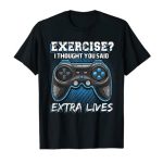 Additional Lives Humorous Video Game Controller Retro Gamer Boys T-Shirt