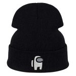Video Game Impostor Beanie Unisex Knitted Hat Stretchy Cap for Males Women (White)