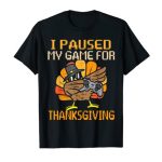 Cosy Thanksgiving Dabbing Gamer Turkey Teenagers Boys Girls Males T-Shirt