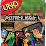 UNO Card Sport, Items for Children and Family Evening, Themed to Minecraft Video Sport, Creep Games, Storage Tin Field [Amazon Exlclusive]