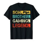 Son Brother Gaming Myth Video Gamer Gifts For Boys Youngsters T-Shirt