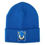 Bioworld Sonic The Hedgehog Sonic Face Adult Royal Blue Cuff Beanie