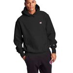Champion Reverse Weave Pullover Hooded Sweatshirt, Simplest Contented Hoodies for Males, Left Chest C