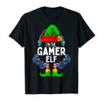 Gamer Elf Matching Family Christmas T-Shirt