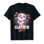 Gamer Woman Axolotl Gaming Video Sport Gift Ladies Ladies Kids T-Shirt