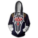 Cosplay Existence Story of Zelda Breath of The Wild Twilight Princess Kangaroo Pocket Cosplay Hoodies – Unisex Pullover Sweaters (Sheik, 3XL)