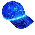 Ruconla Fiber optic cap LED hat with 7 colors sparkling elegant EDC baseball hats USB Charging gentle up caps even party led christmas cap for…