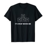 WASD Comic PC Video Gamer Shirt Gaming T-Shirt T-Shirt