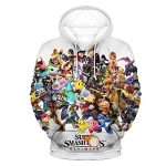 wfukjre Unisex Anime Novelty Hoodie 3D Comic strip Graffiti Huge Sports Bros Sweatshirt Informal Pullover Sweatshirts with Pocket for Kids/Boys/Girls -Medium Multicolored