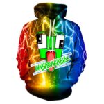 WHCLARBT Youngsters Hoodie Site And Hoodie Sweatshirt, Boys And Girls Game Vivid Costume 2 Pieces 2-Shrimp