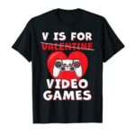 Video Game Valentines Day Formative years Teen Boys Younger folks Gamer Gaming T-Shirt