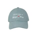 game hat Mega Pint Put Johnny Classic Cap Baseball Droll Hat Blue