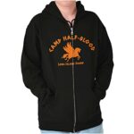 Brisco Producers Camp Half of Blood Greek Mythology Zip Up Hoodie Mens Womens Black