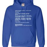 3X-Mountainous Royal Mens Blue Veil Of Loss of life Humorous Geek Nerd Sweatshirt Hoodie