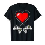 Valentine’s Day Video Game Controller Coronary heart Gamer Gift Boys T-Shirt