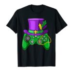 Mardi Gras Video Sport Controller Jester Hat Costume Young of us T-Shirt