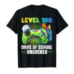 Stage 100 Days Of College Unlocked Gamer Video Video games Boys T-Shirt