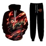 KXQWB Caricature Hoodie And Sweatpants Swimsuit Pullover Tracksuit Feature 2 Piece Sweatshirt Swimsuit NO.4-Medium