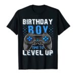 Birthday Boy Time to Stage Up Video Game Birthday Gamer Gift T-Shirt
