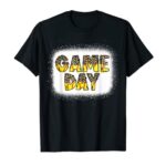 Comical Leopard Softball Sport Day Vibes Softball Mom Softball T-Shirt