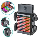 Skywin Game Storage Tower for Nintendo Switch – Nintendo Switch Game Holder Game Disk Rack and Controller Organizer Take care of minded with Nintendo Switch…
