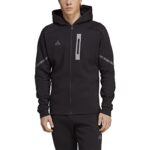 adidas Men’s Designed 4 Recreation Day Fullzip Hoodie, Dim, Mammoth