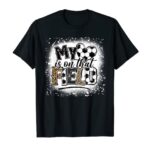 Leopard My Coronary heart Is On That Self-discipline Soccer Fancy Recreation Day Vibes T-Shirt
