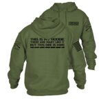 Remark Model Here’s My Hoodie Hoodie (Military Green,Tremendous)