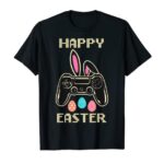 Video Game Easter Bunny Gaming Controller Gamer Boys Women T-Shirt