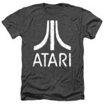 Atari Video Sport Retro Emblem Classic Gaming Console T Shirt & Stickers (Immense) Sad Heather