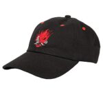 JINX Cyberpunk 2077 Traditional Samurai Baseball Dad Hat, Sad, Adult Fit