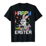Ecstatic Easter Day Video Game Controller Bunny Gamer Boy T-Shirt