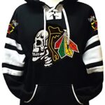 Wretchedness The Feathers Cranium Game Day Blackhawk Hockey Hoodie Shaded White (3XL)