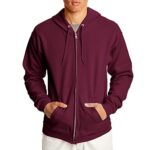 Hanes mens Elephantine-zip Eco-orderly Hoodie Hoody, Maroon, X-Big US