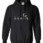 Mosey All Out Huge Dusky Mens Deer Coronary heart Beat Deer Hunter Sweatshirt Hoodie