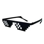Lorigun Thug Existence Sun shades Pixelated Mosaic Glasses Celebration Glasses MLG Shades (12 pixels)