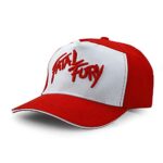 EIKOU Terry Bogard Cap Fatal Fury Embroidered Crooked Cloth & Braid The King of Opponents Cap Unisex-Grownup Hat One-Dimension 58-62cm Crimson/White