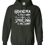 Traipse All Out Neat Forest Inexperienced Mens Grandma Is My Title Spoiling Is My Game Sweatshirt Hoodie