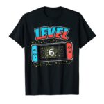 Level 6 Birthday Shirt Boy 6 Years Feeble Video Video games Reward T-Shirt