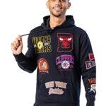 Ultra Game NBA Multi Team Mens Tender Fleece Pullover Hoodie Sweatshirt, Dim, Wide