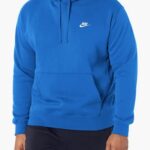 Nike Pull Over Hoodie, Gentle Photo Blue/Gentle Photo Blue/White, XL-T