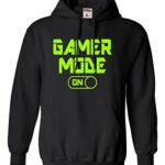 Mosey All Out XX-Enormous Dark Mens Gamer Mode On Comic Present For Gaming Lovers Sweatshirt Hoodie