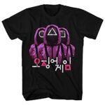 Squid Game Mens Present Shirt Honeycomb Tee Circle, Triangle, Square T-Shirt (Dim, X-Huge)