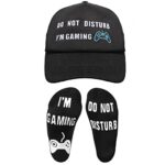 Attain Not Disturb Gaming Socks, Unlit Beanie Baseball Cap Hat Valentines Fathers Day Gamer Items Christmas for Males Teenage Boys