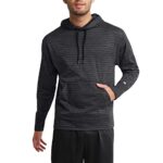 Champion, Game Day Moisture-Wicking Breathable Stretch Males’s Hoodie, Lt Handwritten Neutral, Medium
