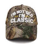 Silly Retirement Items Trucker Hat for Males Females,Irregular Gag Birthday Present Baseball Cap for Dad,Grandpa,Primitive Man,Senior Citizen