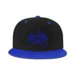 Adjustable Snapback Hat for Men Females, Sport Consoles Controller Unisex Hip Hop Baseball Cap Trucker Dad Hats Blue