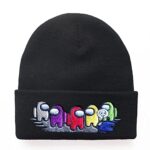 Awyjcas Video Sport Games Impostor Vogue Pattern Traditional Iciness Warm Knit Hat Beanie Cap for Kids Adults Early life Cap