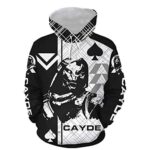 jupkem Unisex Sport Hoodie Cosplay 3D Jacket Pullover Sweatshirt with Pocket(Itsy-bitsy, Murky and White)