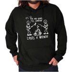Brisco Brands Fun Games Until Someone Loses Wiener Hoodie Hooded Sweatshirt Men Black